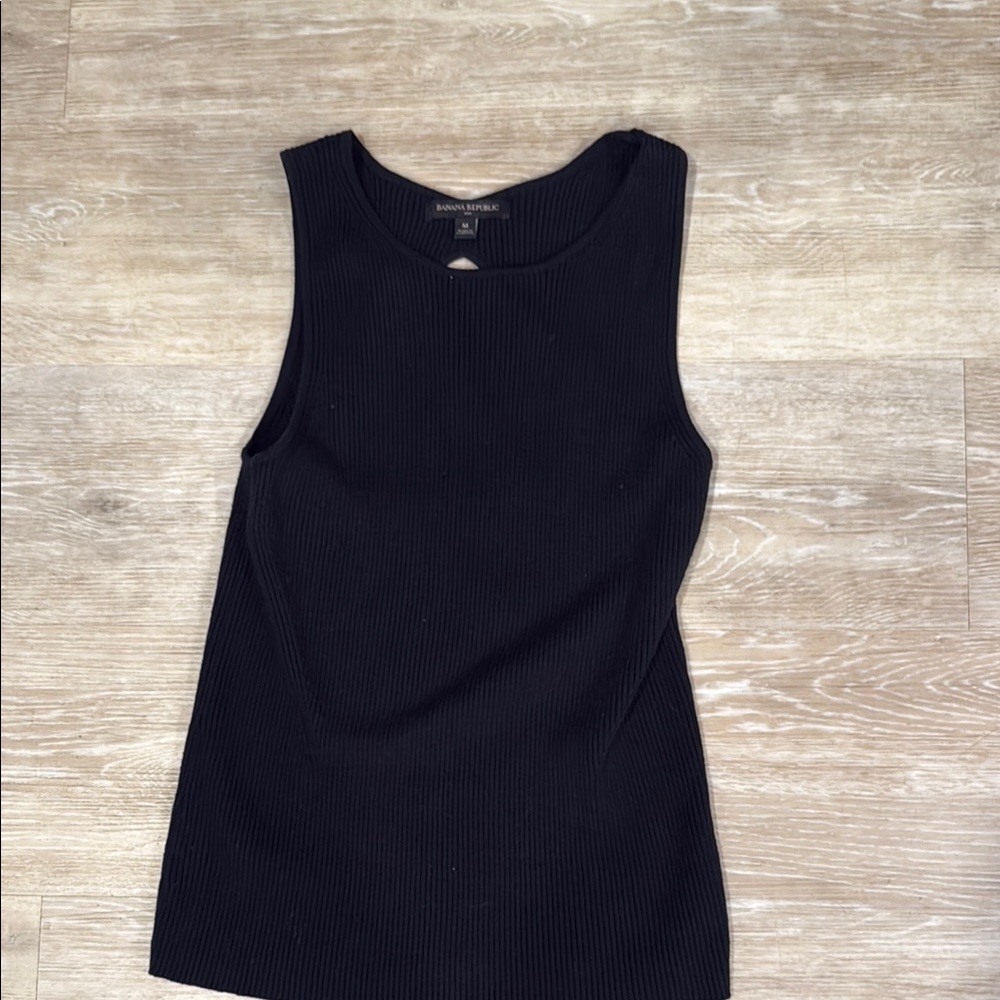 Black Sleeveless Top-Banana Repubic
